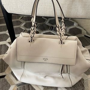 Tory burch Ivory half moon bag